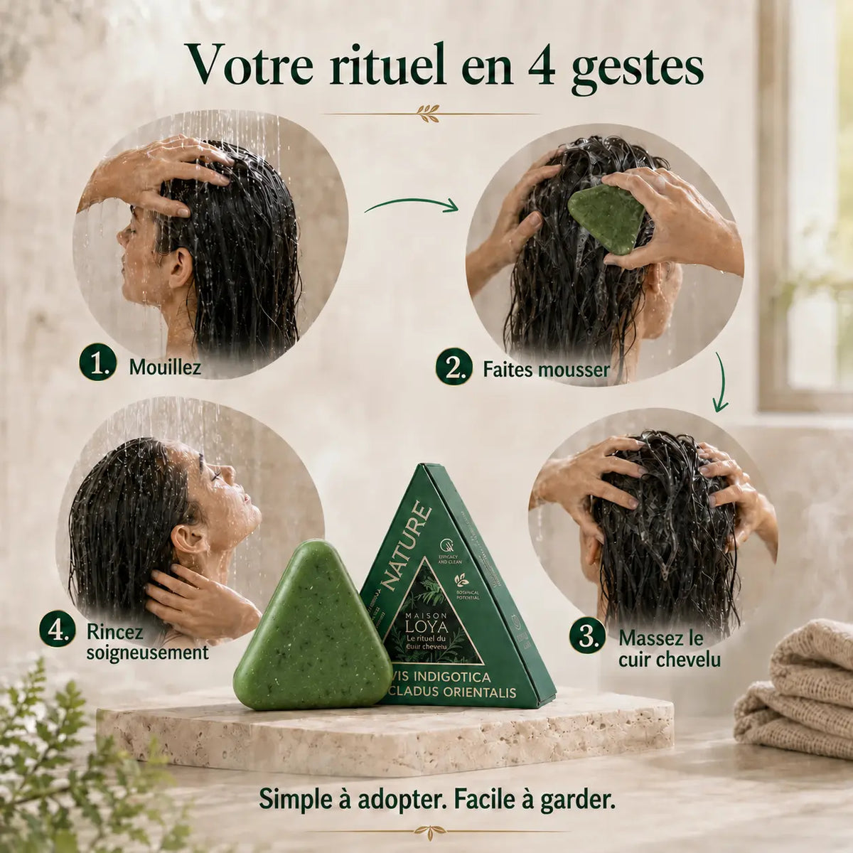 Savon Capillaire Coréen Anti-Chute & Densité