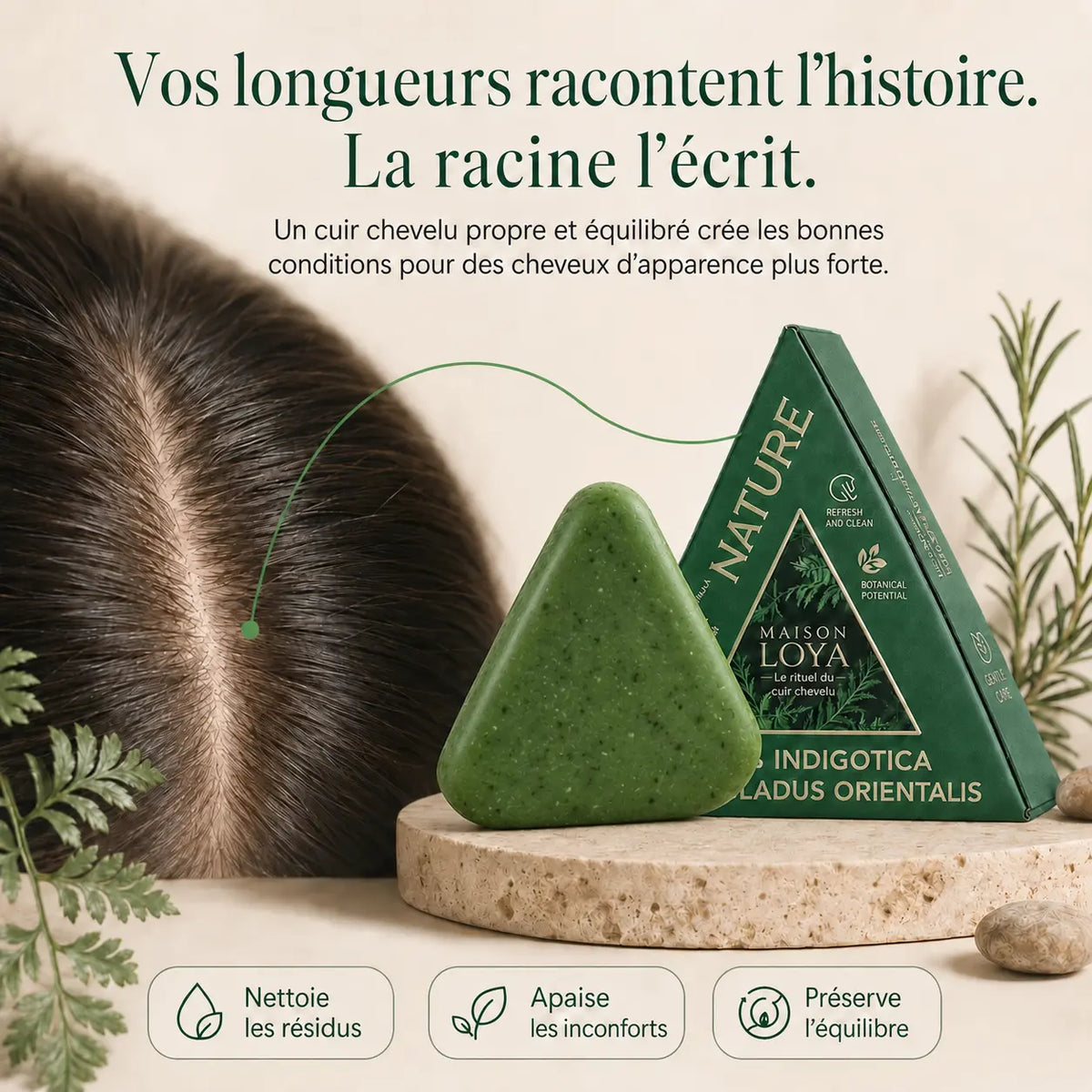 Savon Capillaire Coréen Anti-Chute & Densité